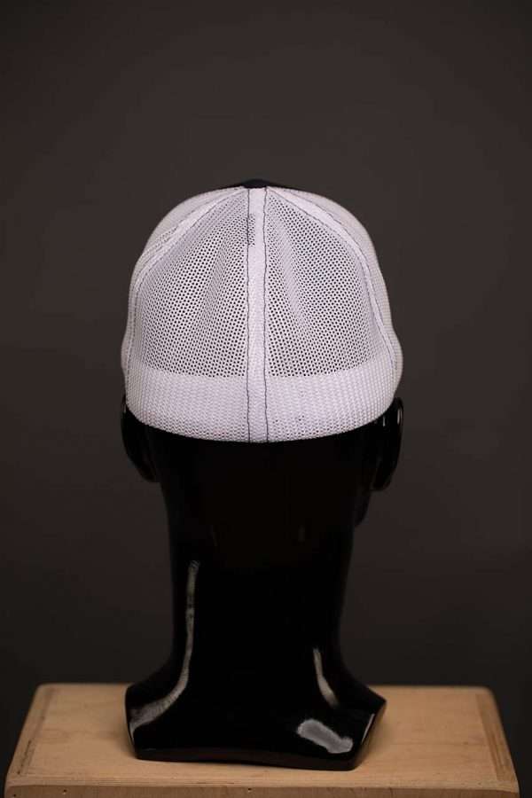 110 R Flex Trucker Mesh Hat Baseball Cap Richardson Navy White Back View 3 R-flex Trucker Mesh Golf Hat