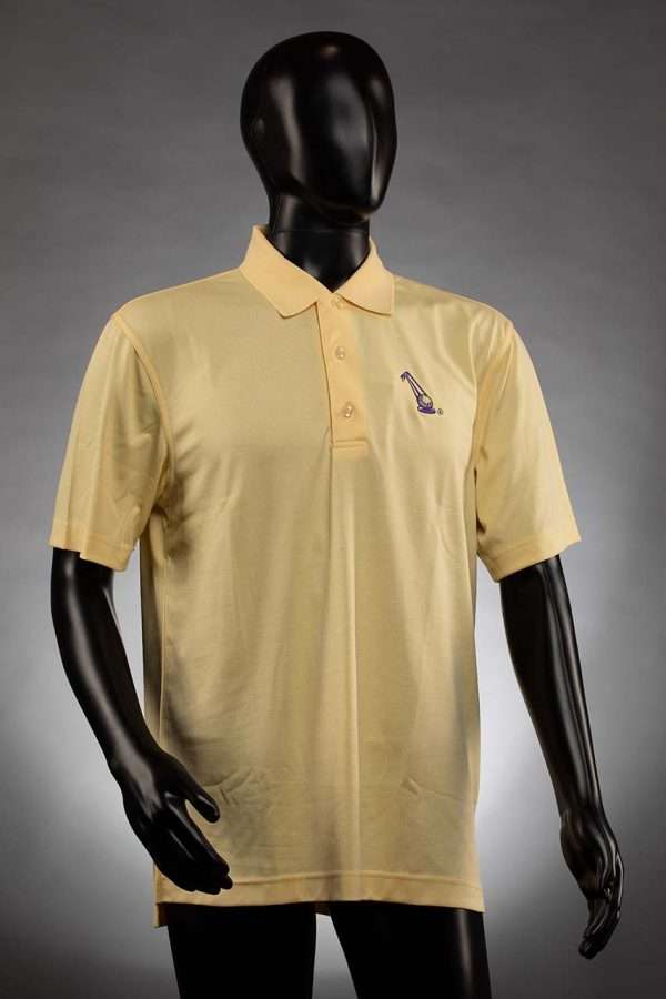 1278 Butter Polo With Purple Ball Logo