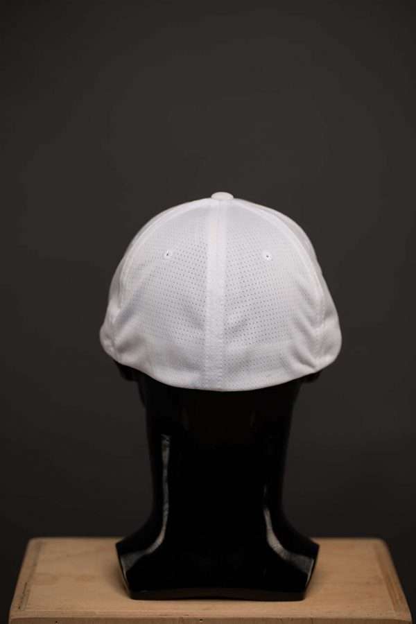 6572 Flexfit Hat Cool Dry Calocks Cap White Back View Flexfit Hat Cool & Dry Calocks Cap