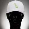 6572 Flexfit Hat Cool Dry Calocks Cap White With Lime Green Ball Logo Flexfit Hat Cool & Dry Calocks Cap