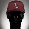 6777 Flexfit Hat Athletic Mesh Cap Maroon With White Ball Logo Flexfit Hat Athletic Mesh Cap