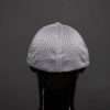 6777 Flexfit Hat Athletic Mesh Cap Silver Back View Flexfit Hat Athletic Mesh Cap