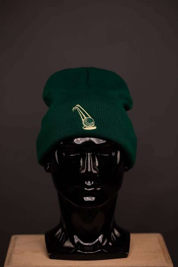 H541 Skully Dark Green With Yellow Ball Logo 2 Skully Dark Green – Yellow