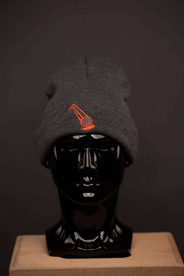 H541 Skully Grey With Orange Ball Logo 2 Skully Grey