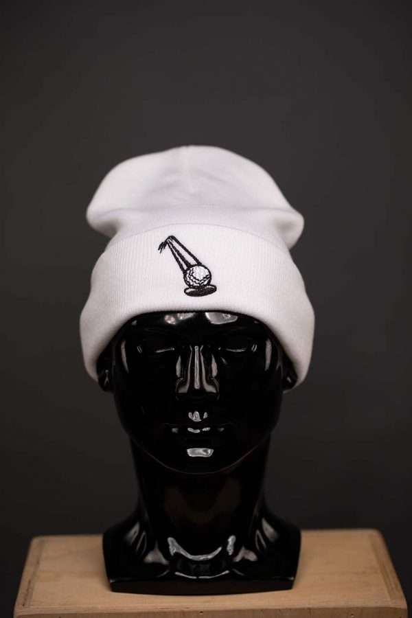 H541 Skully White With Black Ball Logo 2 Skully White – Black