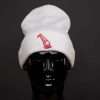 H541 Skully White With Red Ball Logo 4 Skully White – Black