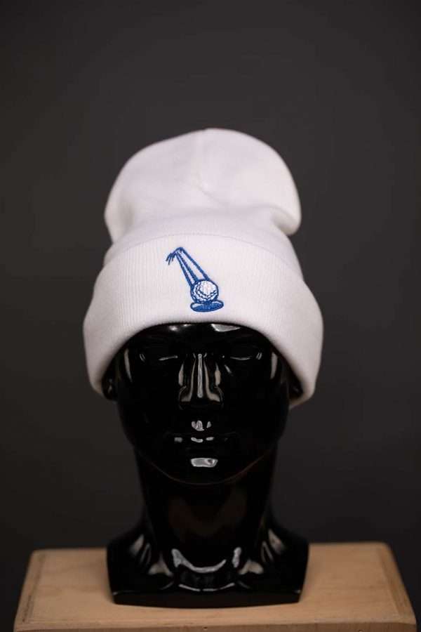 H541 Skully White With Royal Blue Ball Logo 2 Skully White – Black