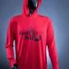 Performance Golf Hoodie Red With Black Full Logo Perfomance Golf Hoodie