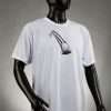 White T Shirt With Black Ball Logo 3 White T-Shirt