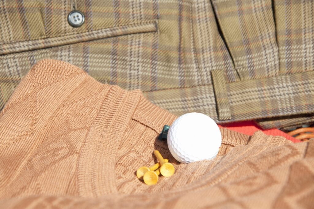 A fall golf sweater.